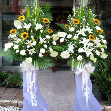 港澳台。祭奠花篮